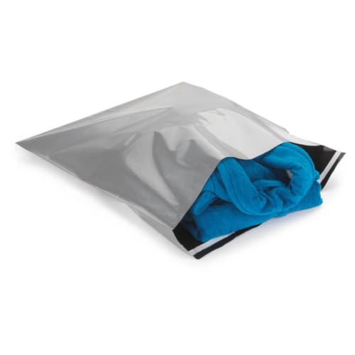 Pochette plastique opaque couleur argente Raja 40x30cm