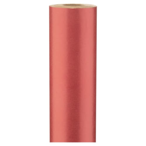 Papier cadeau kraft rouge irisé