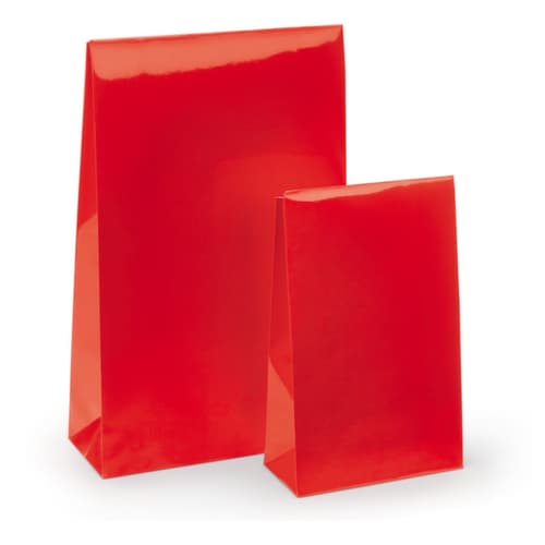 50 pochettes rouges avec fermeture adhésive