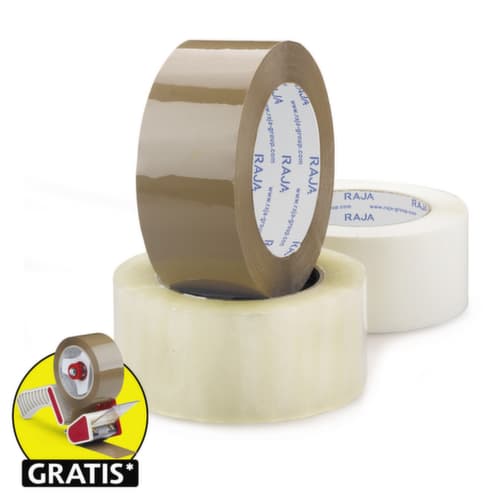 Ruban d'emballage PP silencieux, longueur x largeur 100 m x 50 mm
