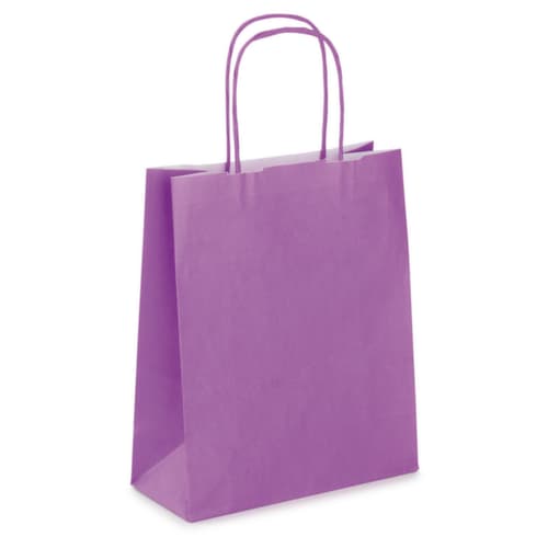 50 mini-sacs kraft violets