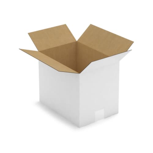 Caisse carton blanche RAJA