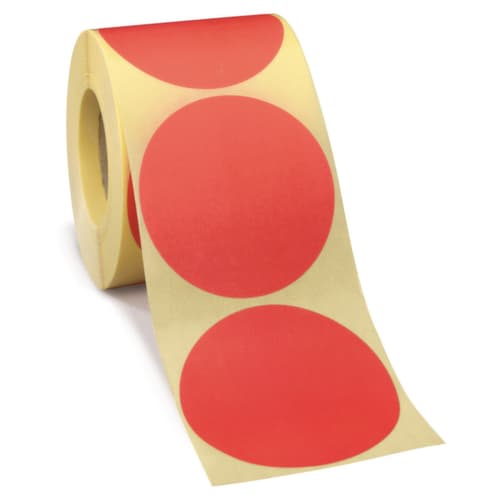 Pastille de couleur amovible rouge 70 mm