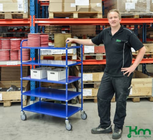 Kongamek Chariot à étagères, force 250 kg, 4 plateaux
