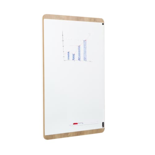 Rocada Tableau blanc NAT6420 pour montage mural, hauteur x largeur 1150 x 750 mm