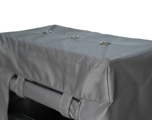 armoire de recharge de batteries Akku-Safe L avec housse anti-feu, gris/gris