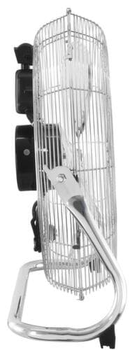 Ventilateur de sol, design inox