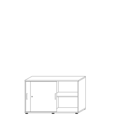 Armoire à portes coulissantes pour bureau Sina