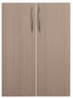 Porte à double battant Terra Nova pour rayonnage de bureau, hauteur x largeur 1140 x 800 mm
