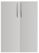 Porte à double battant Terra Nova pour rayonnage de bureau, hauteur x largeur 1140 x 800 mm