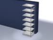 hofe Panneau d'extension pour le rayonnage sans vis, hauteur x largeur x profondeur 3000 x 1010 x 835 mm, 7 tablettes