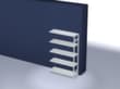 hofe système de rayonnages sans vis de conception standard, hauteur x largeur x profondeur 2000 x 1310 x 435 mm, 5 tablettes
