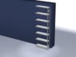 hofe système de rayonnages sans vis de conception standard, hauteur x largeur x profondeur 3000 x 1010 x 335 mm, 7 tablettes