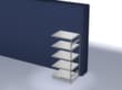hofe Système de rayonnages sans vis dans une construction mi-lourde, hauteur x largeur x profondeur 2000 x 1010 x 835 mm, 5 tablettes