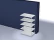 hofe Rayonnage à boulonner élément suivant, 5 tablettes, RAL7035 gris clair