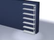 hofe Panneau d'extension pour le rayonnage sans vis, hauteur x largeur x profondeur 3000 x 1310 x 335 mm, 7 tablettes