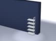 hofe Rayonnage à boulonner pour classeurs élément suivant, 5 tablettes, RAL7035 gris clair