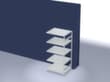 hofe Rayonnage à traverses type standard, hauteur x largeur x profondeur 2000 x 1010 x 835 mm, 5 tablettes