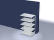 hofe Rayonnage à traverses type standard, hauteur x largeur x profondeur 2000 x 1310 x 835 mm, 5 tablettes