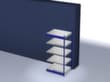 hofe Rayonnage sans boulons, hauteur x largeur x profondeur 2000 x 1025 x 800 mm, 5 tablettes