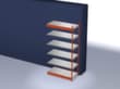 hofe Rayonnage sans boulons, hauteur x largeur x profondeur 2500 x 1325 x 600 mm, 6 tablettes