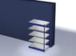 hofe Rayonnage sans boulons, hauteur x largeur x profondeur 2000 x 1325 x 800 mm, 5 tablettes