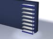 hofe Rayonnage sans boulons, hauteur x largeur x profondeur 3000 x 1325 x 400 mm, 7 tablettes
