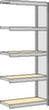 regalwerk Rayonnage sans boulons à plateaux agglomérés avec tablettes, hauteur x largeur x profondeur 2000 x 875 x 326 mm, 5 tablettes