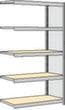 regalwerk Rayonnage sans boulons à plateaux agglomérés avec tablettes, hauteur x largeur x profondeur 2000 x 1285 x 426 mm, 5 tablettes