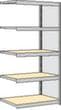 regalwerk Rayonnage sans boulons à plateaux agglomérés avec tablettes, hauteur x largeur x profondeur 2000 x 1005 x 526 mm, 5 tablettes