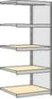 regalwerk Rayonnage sans boulons à plateaux agglomérés avec tablettes, hauteur x largeur x profondeur 2000 x 875 x 626 mm, 5 tablettes