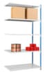 Manorga rayonnages sans vis pour une utilisation des deux côtés, hauteur x largeur x profondeur 2000 x 1230 x 400 mm, 5 tablettes