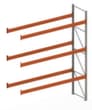 META Rayonnage à palettes MULTIPAL pour 16 palettes, largeur 3685 mm, 4 niveaux de stockage