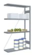 hofe Rayonnages sans vis en acier inoxydable, hauteur x largeur x profondeur 1750 x 1010 x 335 mm, 4 tablettes