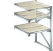 LISTA Rayonnage extensible pour charges lourdes avec 3 niveaux