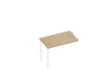 Quadrifoglio Table de rallonge Practika pour bureau avec piètement 4 pieds, largeur x profondeur 1000 x 600 mm, plaque chêne