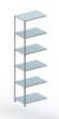 META Rayonnage à boulonner FIX élément suivant, 6 tablettes, avec revêtement en zinc anti-corrosion
