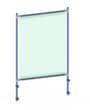 fetra Paroi de protection hygiénique pour servante d'atelier, hauteur x largeur 1410 x 916 mm