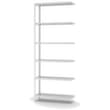 hofe Rayonnage à boulonner élément suivant, 6 tablettes, RAL7035 gris clair