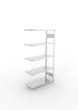 META Panneau d'extension pour le rayonnage sans CLIP vis, hauteur x largeur x profondeur 2000 x 1006 x 436 mm, 5 tablettes