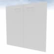 Quadrifoglio Porte à double battant pour panneau de séparation, hauteur x largeur 860 x 830 mm