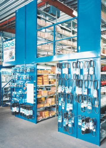 META System-Steckregal CLIP Anbaufeld, Höhe x Breite x Tiefe 2500 x 1006 x 636 mm, 6 Böden