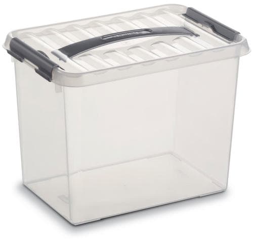 Stapelbare Aufbewahrungsbox transparent
