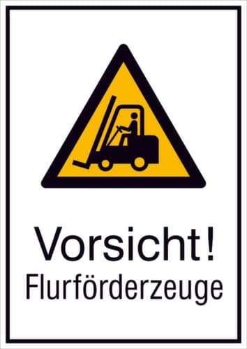 Warnschild vor Flurförderfahrzeugen, Wandschild