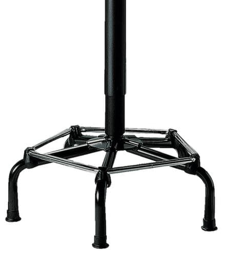 Drehhocker, Sitz schwarz, Gleitern