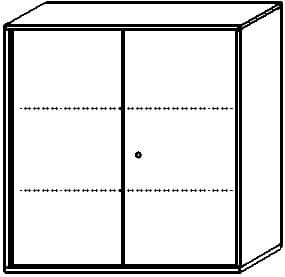 Gera Flügeltürenschrank Pro, 3 Ordnerhöhen