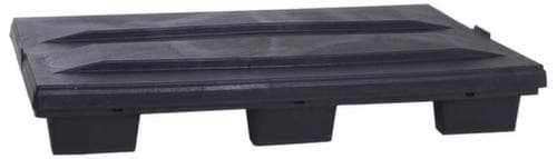 Paletten-Faltbox, Auflast 1000 kg, 3 Kufen, Länge x Breite 800 x 1200 mm
