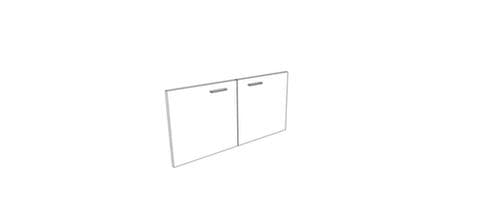 Quadrifoglio Doppel-Flügeltür für Raumteiler, Höhe x Breite 860 x 450 mm