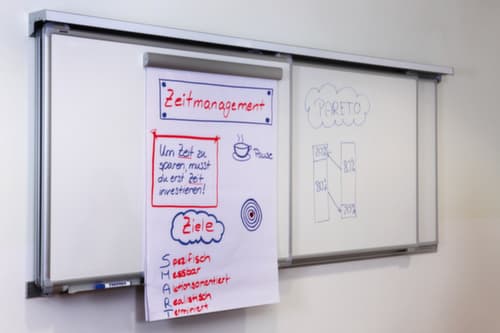 Franken Whiteboard für Wandschienen-System, Höhe x Breite 900 x 1800 mm
