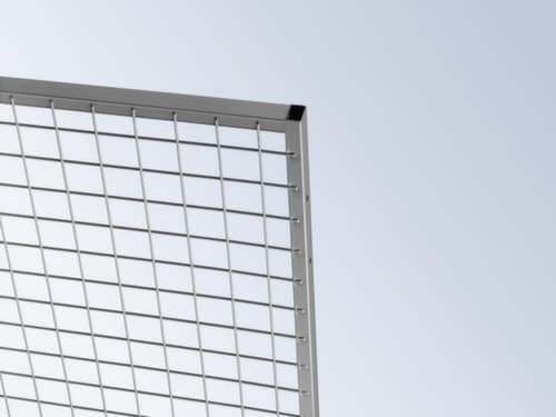 TROAX Wand-Aufsatzelement Extra für Trennwandsystem, Breite 1000 mm